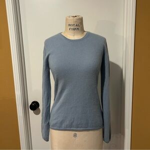 Cashmere Light Blue Long Sleeve Sweater